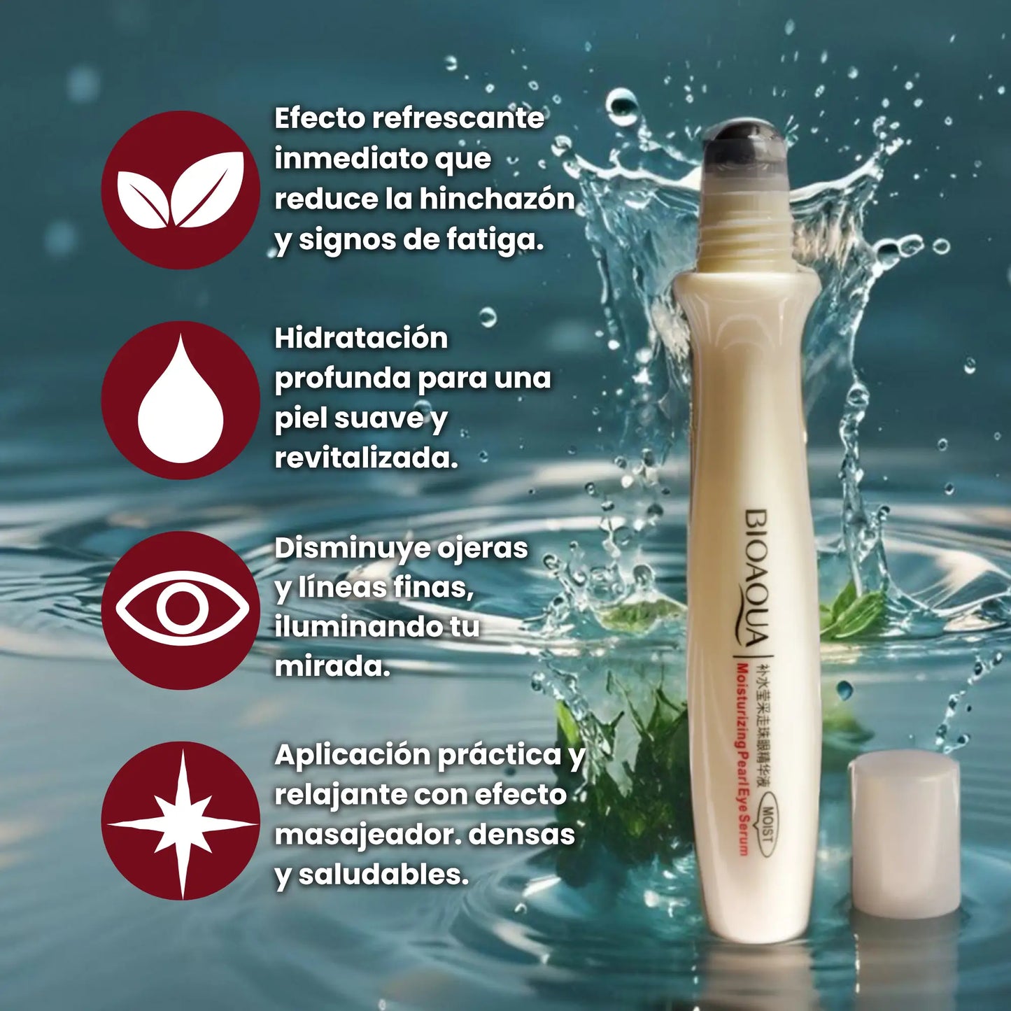 BIOAQUA™ | Contorno de Ojos Radiante y Descansado