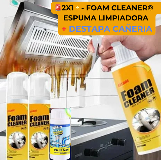 Espuma limpiadora - Oferta especial /                       Paga 1 Lleva 2  + Destapa Cañeria 🔥