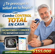 Combo Salud Inteligente 3 en 1 | Báscula + Oxímetro + Tensiómetro de Brazo