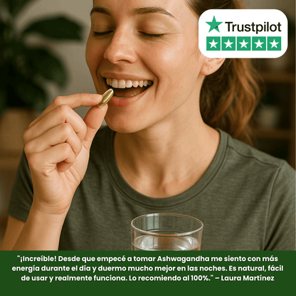 Ashwagandha + Resveratrol CalmVital™️ | Energía Natural, Mente Serena