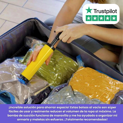 VacuumSeal™ | Set De 5 Bolsas 70*50 cm Maximiza Espacio, Protege y Organiza
